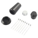 Silver hexagonal aluminum espresso distributor wdt tool kitchen accessory by Decorbites