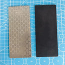 Silver hexagonal diamond knife sharpener set kitchen whetstone bars by Decorbites