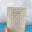 Silver hexagonal diamond knife sharpener set kitchen whetstone bars by Decorbites