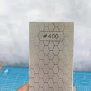 Silver hexagonal diamond knife sharpener set kitchen whetstone bars by Decorbites