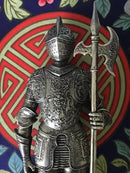 GobekUsa Iron Armored Soldier Knight Sculpture Home Decor Figurine