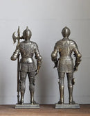 GobekUsa Iron Armored Soldier Knight Sculpture Home Decor Figurine