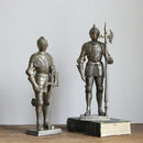 GobekUsa Iron Armored Soldier Knight Sculpture Home Decor Figurine
