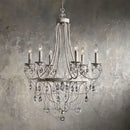 GobekUsa Iron Art Crystal Candle Pendant Light for Home & Hospitality Decor