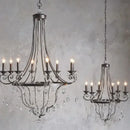 GobekUsa Iron Art Crystal Candle Pendant Light for Home & Hospitality Decor