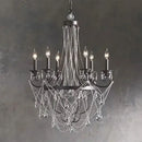 GobekUsa Iron Art Crystal Candle Pendant Light for Home & Hospitality Decor