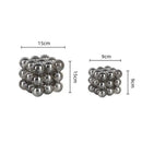 GobekUsa Geometric Crystal Glass Ball Stack Blocks Home Decoration