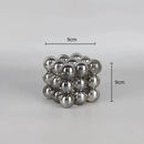 GobekUsa Geometric Crystal Glass Ball Stack Blocks Home Decoration