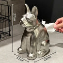 GobekUsa French Bulldog Ceramic Tissue Box - Creative Desk Decoration for Home and Office