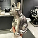 GobekUsa French Bulldog Ceramic Tissue Box - Creative Desk Decoration for Home and Office