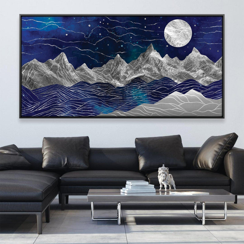 Silver Mountains Canvas