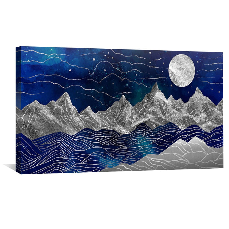 Silver Mountains Canvas