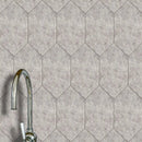 Silver Mystique Honed Large Hexagon Marble Tiles 6x12