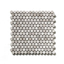 Silver Mystique Tumbled Penny Round Marble Mosaics 11 1/4x11 3/4
