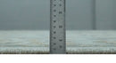 Wool Area Rug Silver Olive Gray Herati Medallion Hand Knotted