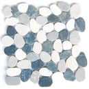 Silver Quartz Natural Pebble Mosaics 12x12