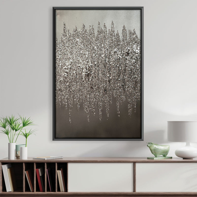 Silver Shimmer Canvas