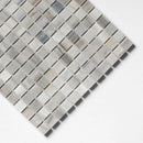 Silver Sky Honed 1x1 Marble Mosaics 12x12