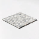 Silver Sky Honed 1x1 Marble Mosaics 12x12