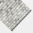 Silver Sky Honed 1x1 Marble Mosaics 12x12
