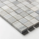 Silver Sky Honed 1x1 Marble Mosaics 12x12