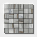 Silver Sky Honed 2x2 Marble Mosaics 12x12