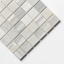 Silver Sky Honed 2x2 Marble Mosaics 12x12