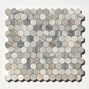 Silver Sky Honed Hexagon 1x1 Marble Mosaics 11 1/2x12 1/4