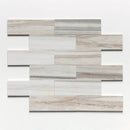 Silver Sky Honed Subway Marble Tiles 4x12