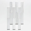 Silver Sky Fine Textured Subway Marble Tiles 3x12