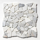 Silver Sky Multi Finish Palladian Marble Mosaics 12x12