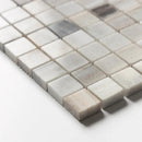 Silver Sky Polished 1x1 Marble Mosaics 12x12