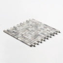 Silver Sky Polished 5/8x1 1/4 Marble Mosaics 12x12