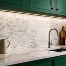 Silver Sky Polished 5/8x1 1/4 Marble Mosaics 12x12