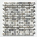 Silver Sky Polished 5/8x1 1/4 Marble Mosaics 12x12