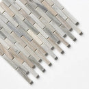 Silver Sky Polished 5/8x3 Marble Mosaics 12x12