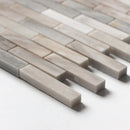 Silver Sky Polished 5/8x3 Marble Mosaics 12x12
