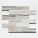 Silver Sky Polished Subway Marble Tiles 4x12