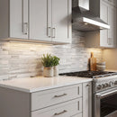 Silver Sky Polished Slides Marble Mosaics 12x16