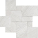 Silver Sky Textura Marble Pavers Versailles Pattern