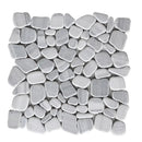 Silver Sky Tumbled Pebble Mosaics 12x12