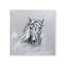 Silver Stallion Oil Painting