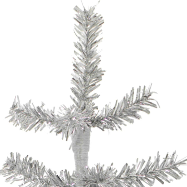 Silver Tinsel Tree with 1in Thin Brush, photo 2 of 4