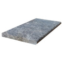 Silver 12"x24" Tumbled Travertine Pool Coping