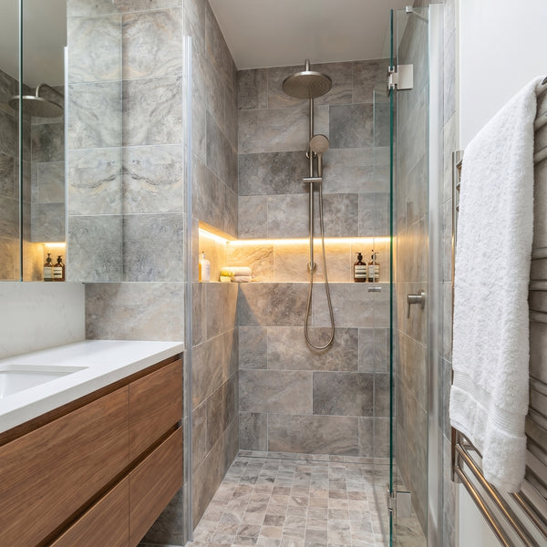 Silver Travertine Floor and Wall Tile