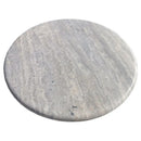 Travertine Round Coffee Table 36x16 inch - Silver Vein Cut Honed