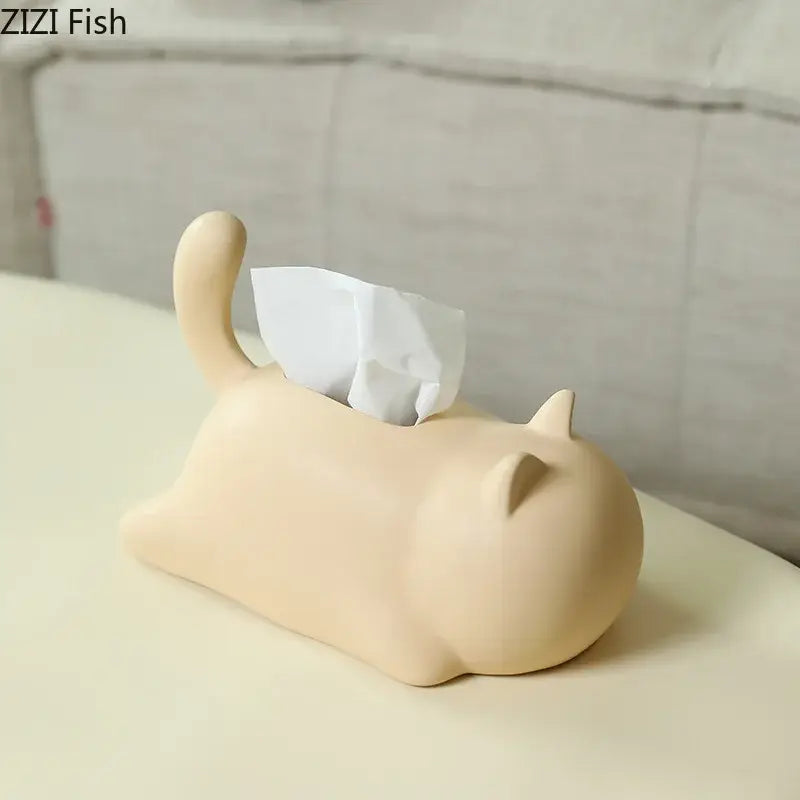 GobekUsa Cat Ceramic Tissue Box Modern Home Decor, photo 2 of 10