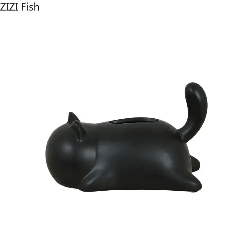 GobekUsa Cat Ceramic Tissue Box Modern Home Decor, photo 6 of 10