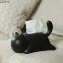 GobekUsa Cat Ceramic Tissue Box Modern Home Decor