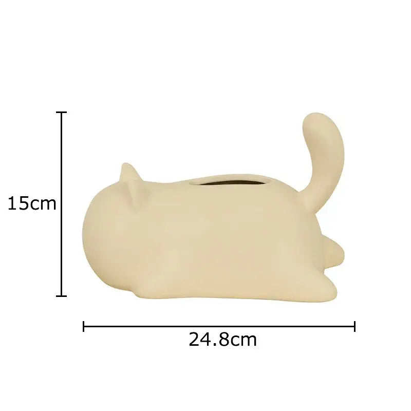 GobekUsa Cat Ceramic Tissue Box Modern Home Decor, photo 7 of 10